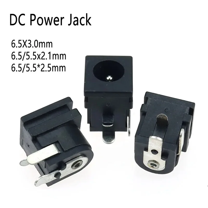 5 Stück DC-Buchsen DC062 5,5 * 2,1mm 2,5 6,3X3,0 Pin 6,5 * 3,0 5,5 X 2,1 / 2,5 MM Weibliche DC-Strombuchse Ladeanschluss-Stecker