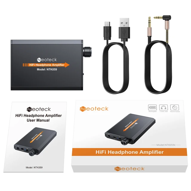 Amplificatore Cuffie Neoteck Portatile | Potenziamento Bassi | 16-150 Ohm | Per Smartphone, PC, PS4/PS5 - Foto 3