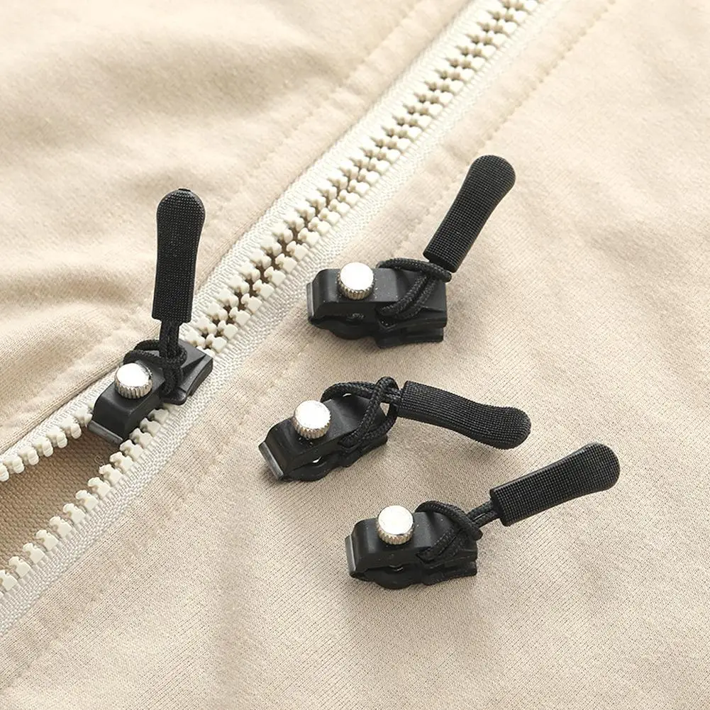 Zipper Repair Kit Removable Replacement Bad Buckle Instant Zipper Puller S/M/L 3 Different Size DIY Sewing Tools 2/6pcs