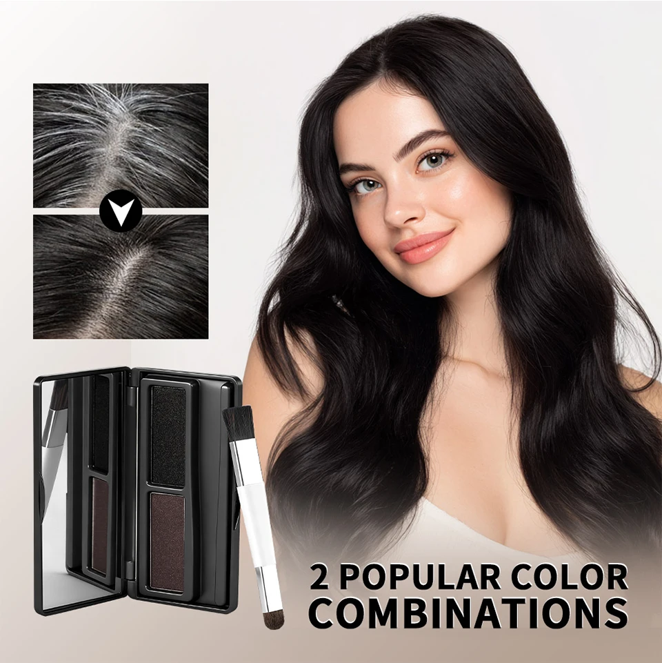 Hair Root Cover Up Black Brown Coffee Shades