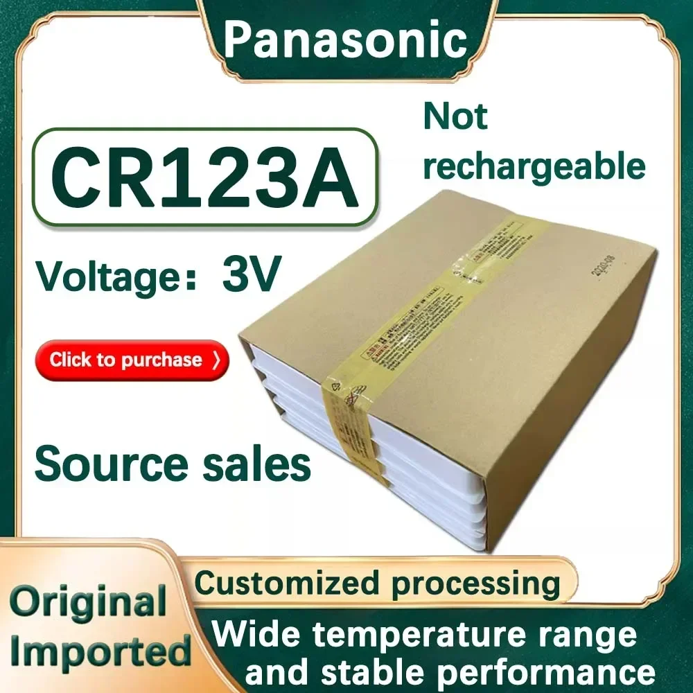Panasonic 123 Lithium 3V Battery 1PCS for lithium battery
