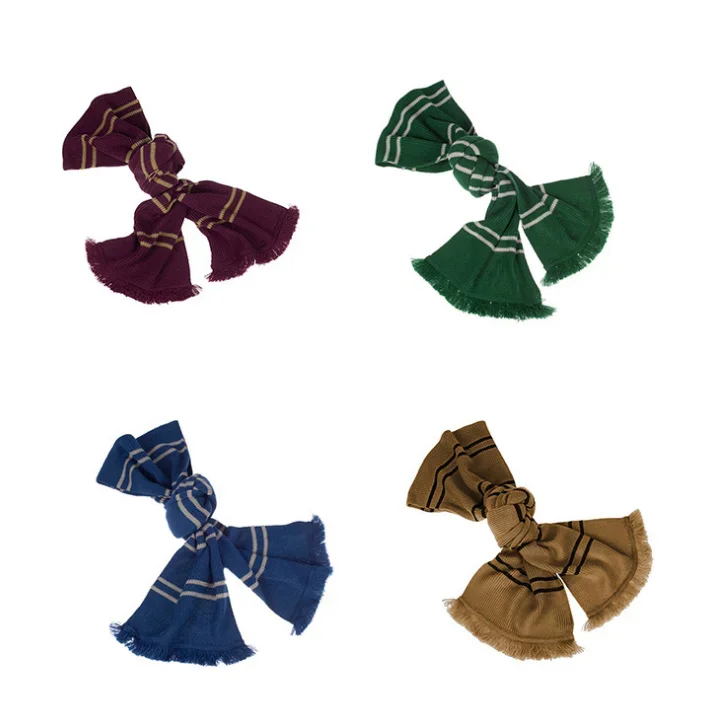 Magic School Wizard Scarf Potter Hermione Ron Scarf Hat Glove Malfoy Scarves Cap Anime Cosplay Costume Warm