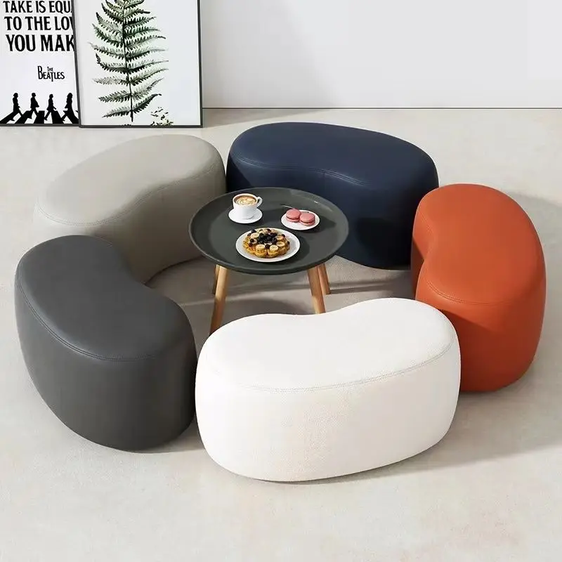 

Living Room Shoe Changing Stool Modern Simple Small Stools Household Stools & Ottomans Creative Technology Cloth Sofa Bench