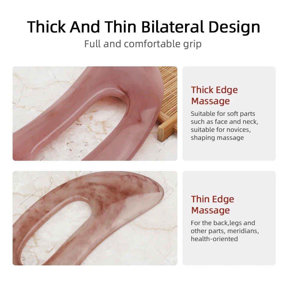 Gua Sha Board Massage Tool Muscle Massager Cellulite Massager Roller Large Gua Sha Massage Tool Muscle Scraping Massage Tool Lymphatic Drainage Massager Body Sculpting Anti Cellulite Tools for Body