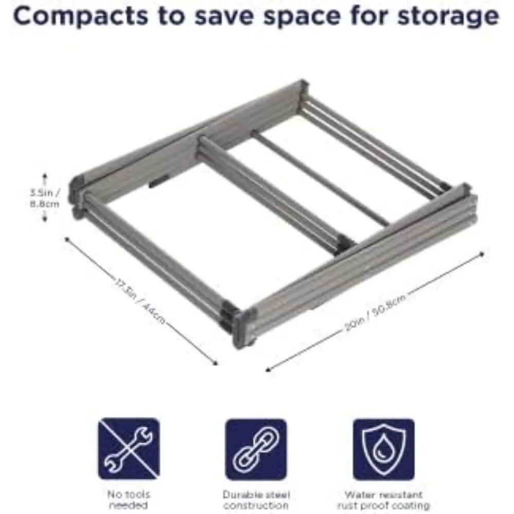 Laundry Organization Expandable/Collapsible Clothes Drying Rack. Essential for Camping/Trailers or Anywhere You Air Dry Laundry 3
