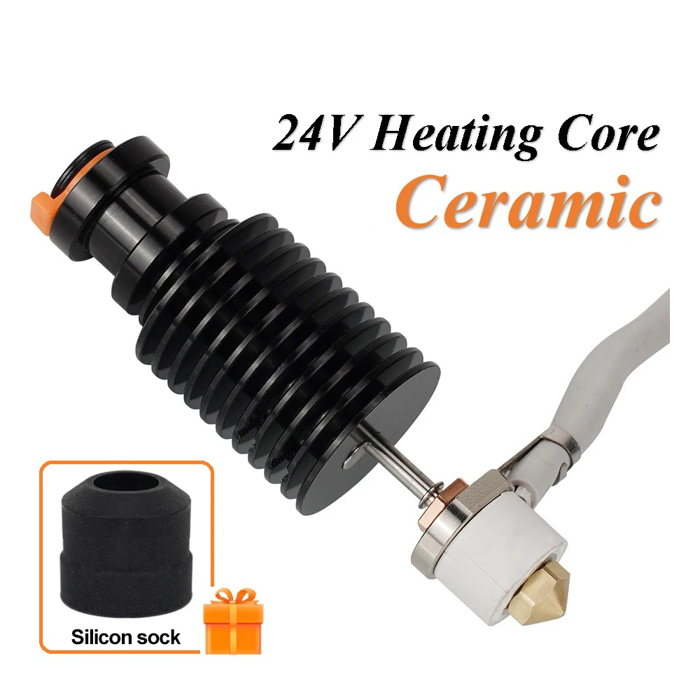 

E3D V6 Hotend 24V 50W Ceramic Heating Core Print Head For Voron 2.4 Prusa DDB Extruder Ender 3 CR10 MK3S 3D Printer J-head