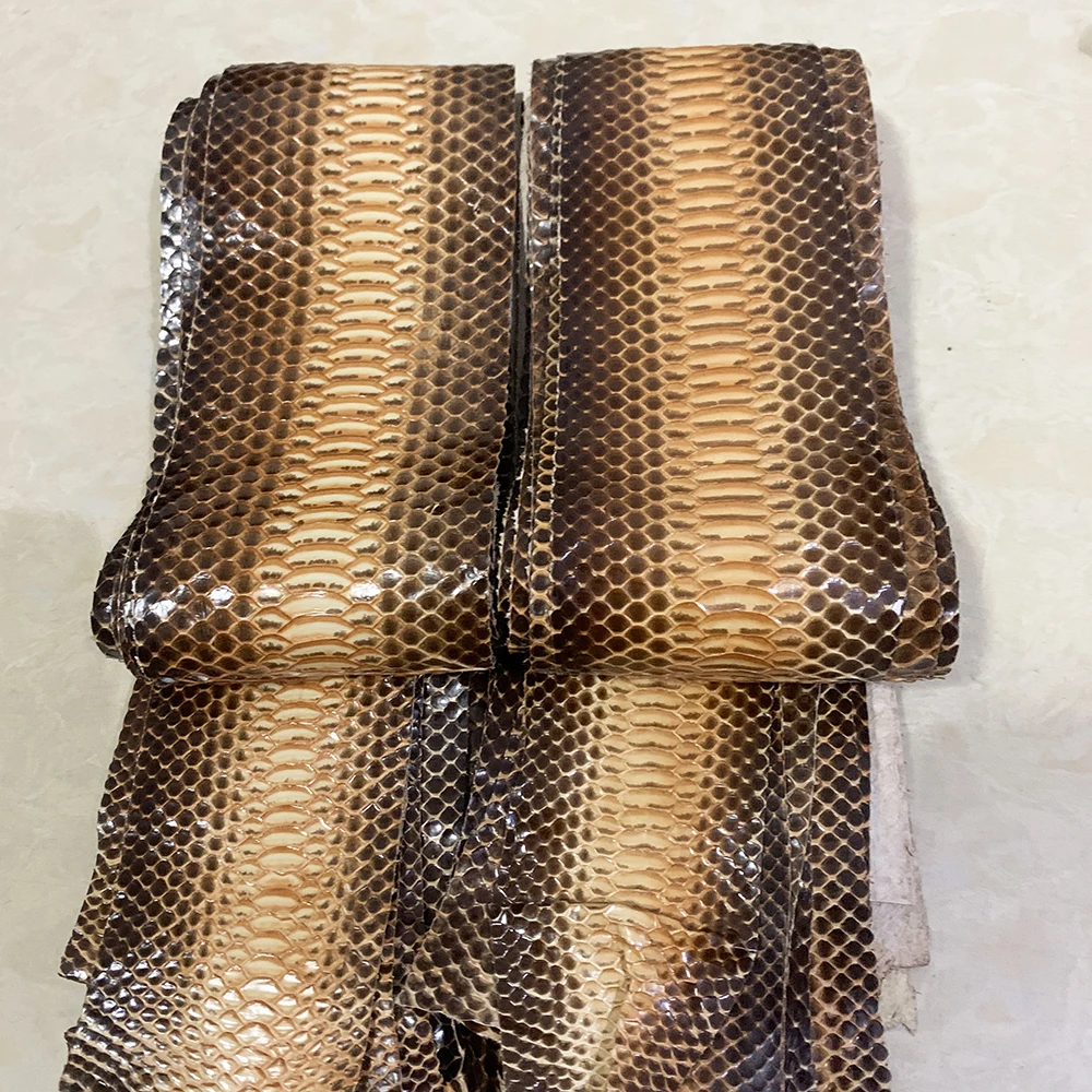 Leather Material Original color patterned Genuine Snake For DIY Handmade Watch strap Small