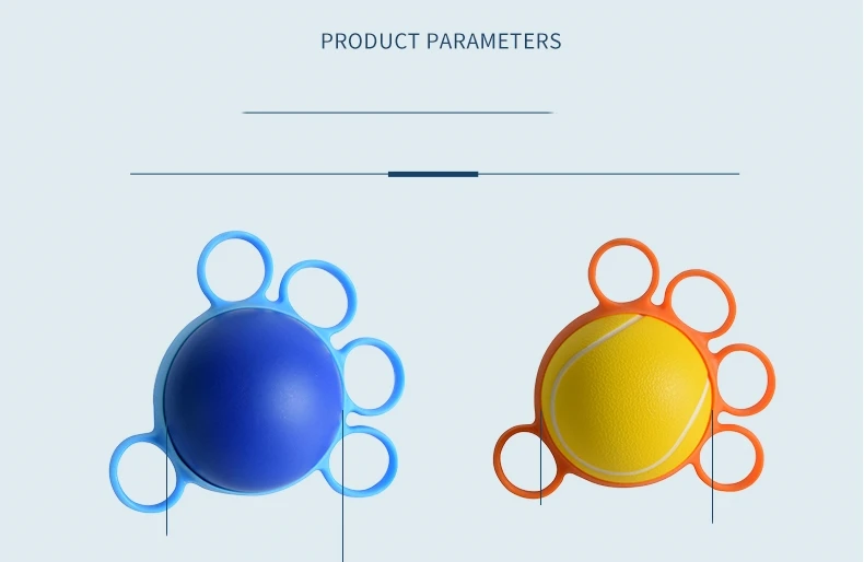 5-Finger-Griff-Übungsball aus Silikon, Quetschball, Handgriff-Krafttrainer, Reha-Ball, Stressabbau-Fidget-Spielzeug für Ha – Detail 13