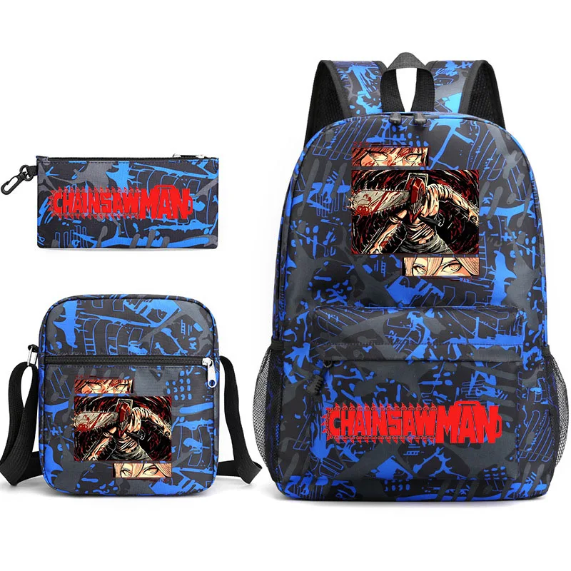 

Chainsaw Man Animation Printing Bag Kids Bags Outdoor Travel Backpack Various Colors Kids Backpacks Teen Student School Bag