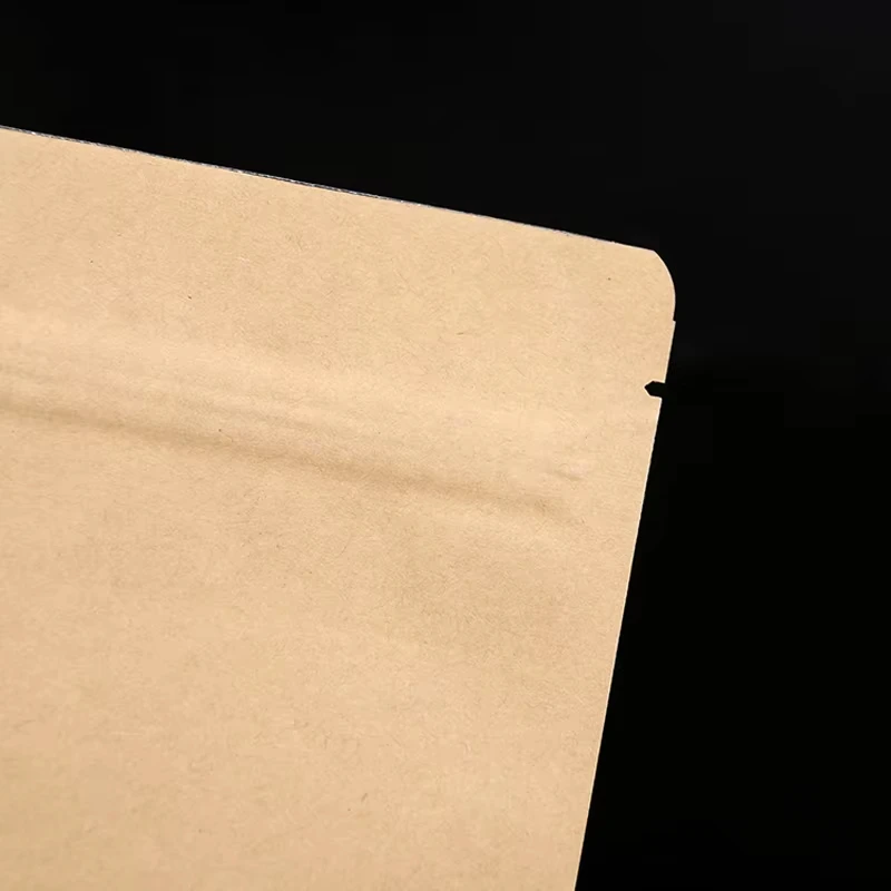 Kraft Paper Foil-Lined Zip Lock Heat Seal Bags