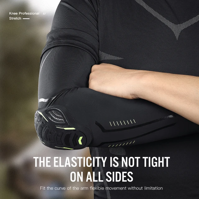 1 PCS Elastic Basketball Elbow and Arm Protectors Fitness Running and Cycling Sports Shock-absorbing Honeycomb Elbow Protectors 4