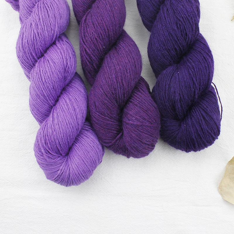 50g Hank Natural Mink Viscose Cashmere Wool Blended Yarn Baby Soft Hand Knitting Crochet Mimi Plus Color 01-33 4