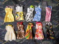 10 juegos de minivestido de estilo mixto, accesorios coloridos sin mangas para casa de muñecas de verano, ropa para muñeca Barbie, lote de juguetes para niñas encantadoras - Imagen 2