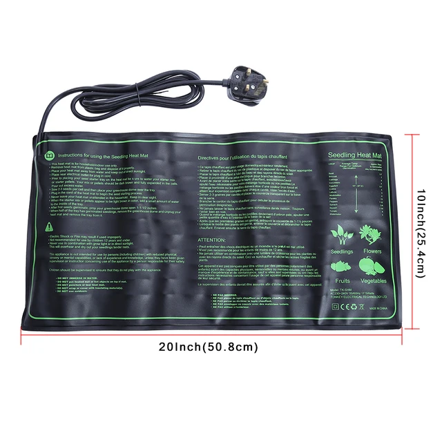 Palánta Fűtő Szőnyeg Növényi Vetőmag Csírázás Szaporodás Klón Induló Pad Kerti Kertészet Üvegházhatású Szerszámok - Image 6