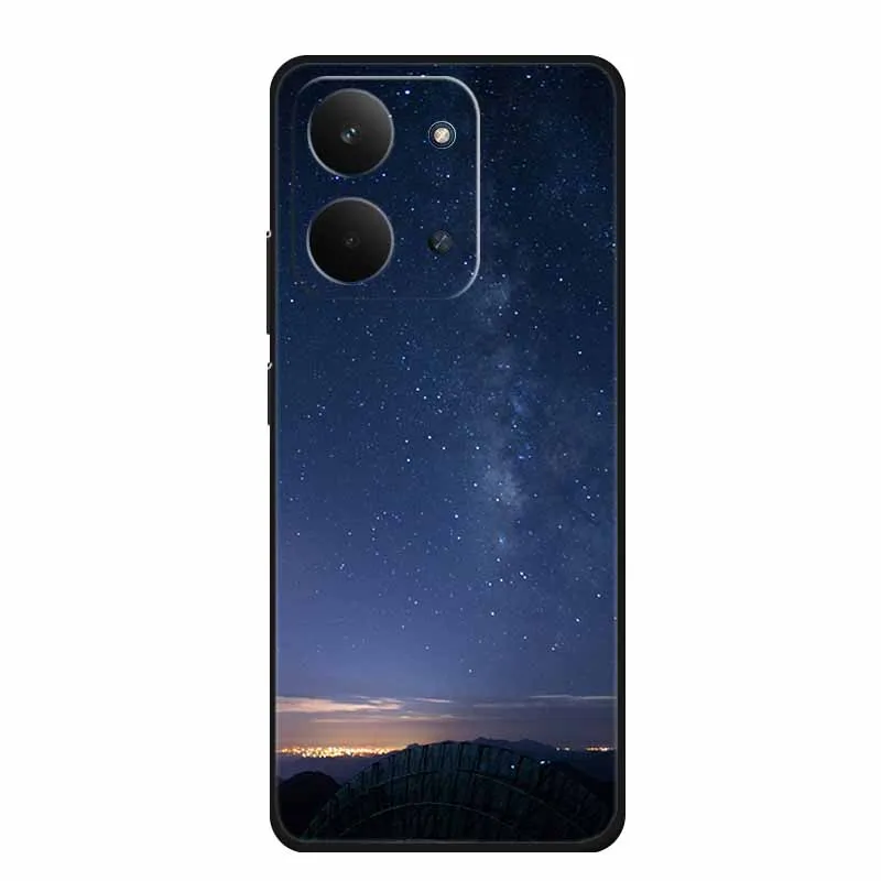 Sleek Black Silicone Soft TPU Phone Case - Protective Back Cover