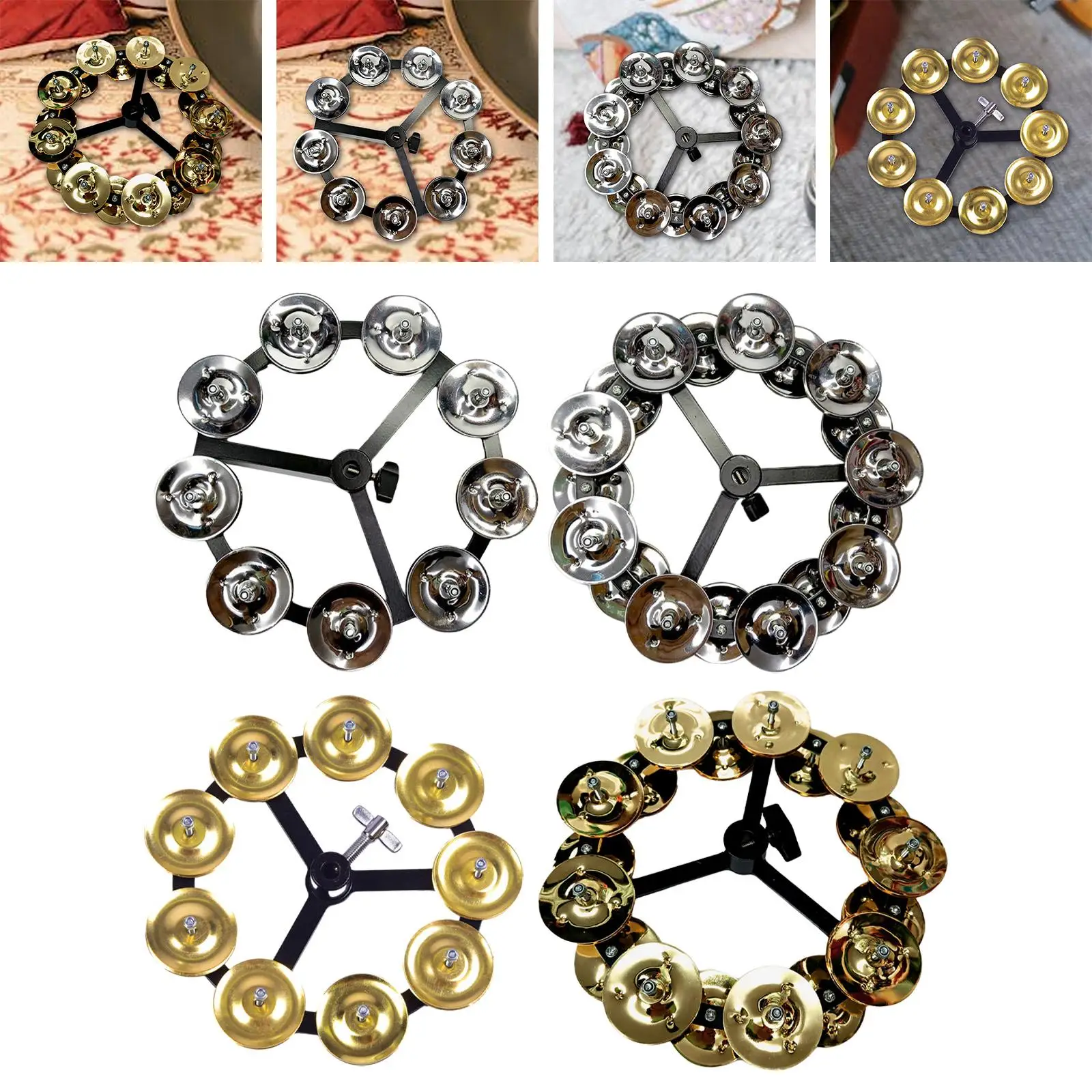 Tambourine Bells Mountable with Row