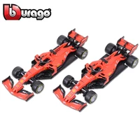 Bburago 1:43 Ferrari 2019 SF90 SF71H SF70H SF16H #5 #7 #16 F1 Racing Formula Car Static Simulation Diecast Alloy Model Car 1