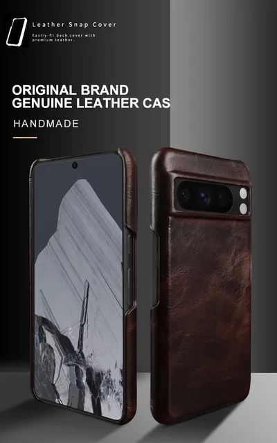 X-level Custodia Per Google Pixel 6 Cover, [Earl 3 Serie ] Pelle Cuoio Custodia Aannata Protettiva Sottilein TPU Morbida, Cover Protettiva Anti Scivolo Custodia Google Pixel 6 - Marrone - Foto 8
