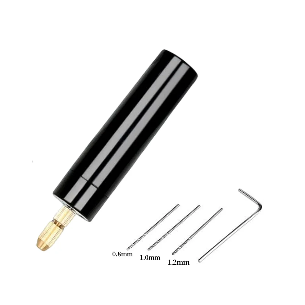 USB 미니 전동 조각펜과 0.8mm 1.0mm 1.2mm 드릴 비트 구성