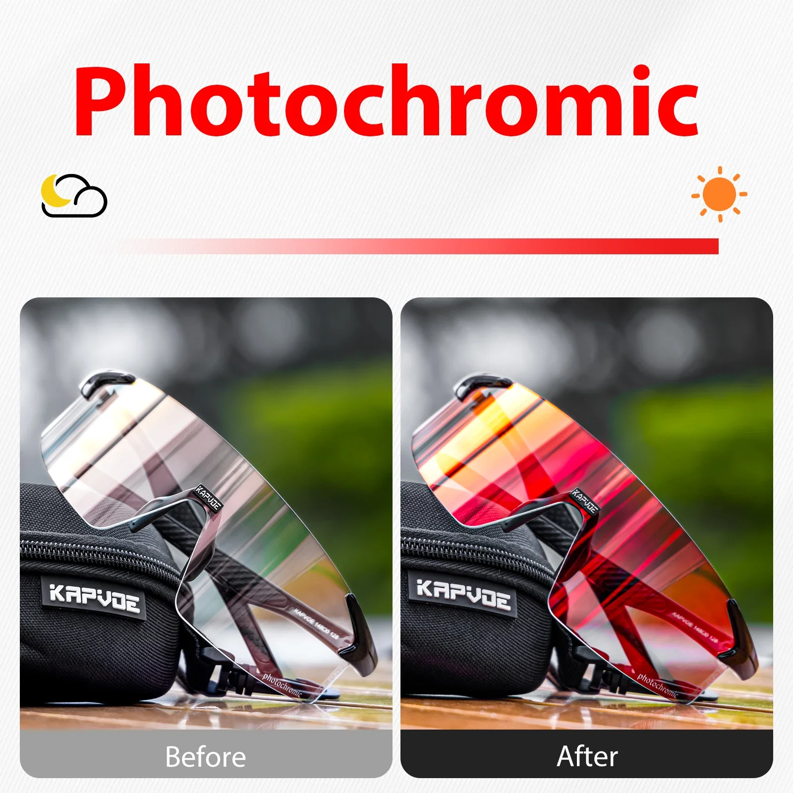 KAPVOE Bike Cycling Glasses UV400 Men Women Outdoor Sport Eyewear Driving fishing camping Goggles cycling sunglasses cycling glasses sun glasses bicycle glasses sports glasses sport sunglasses sports goggles driving sunglasses