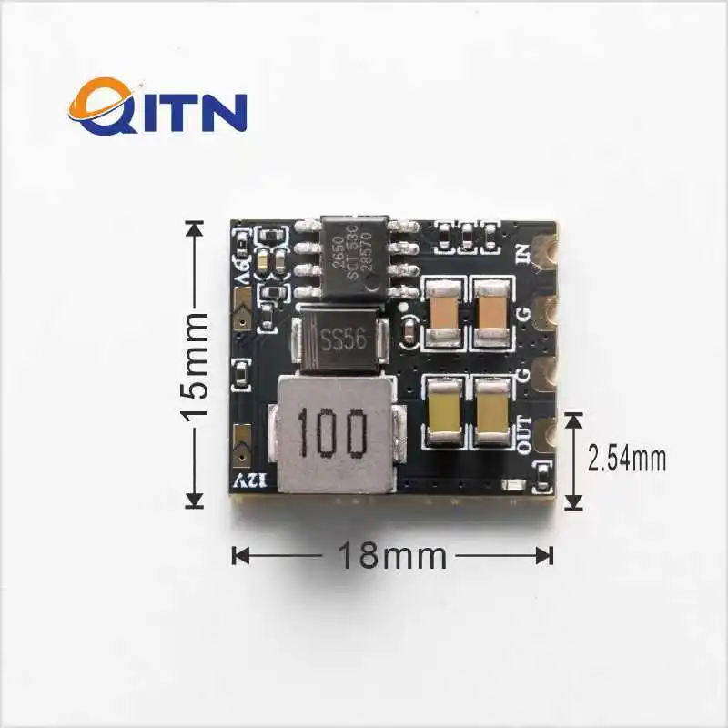 QITN MICRO BEC 12S 6-60V TO 5V/9V/12V-ADJ RC 모델 비행기 FPV 레이싱 드론용 스텝다운 레귤레이터 모듈