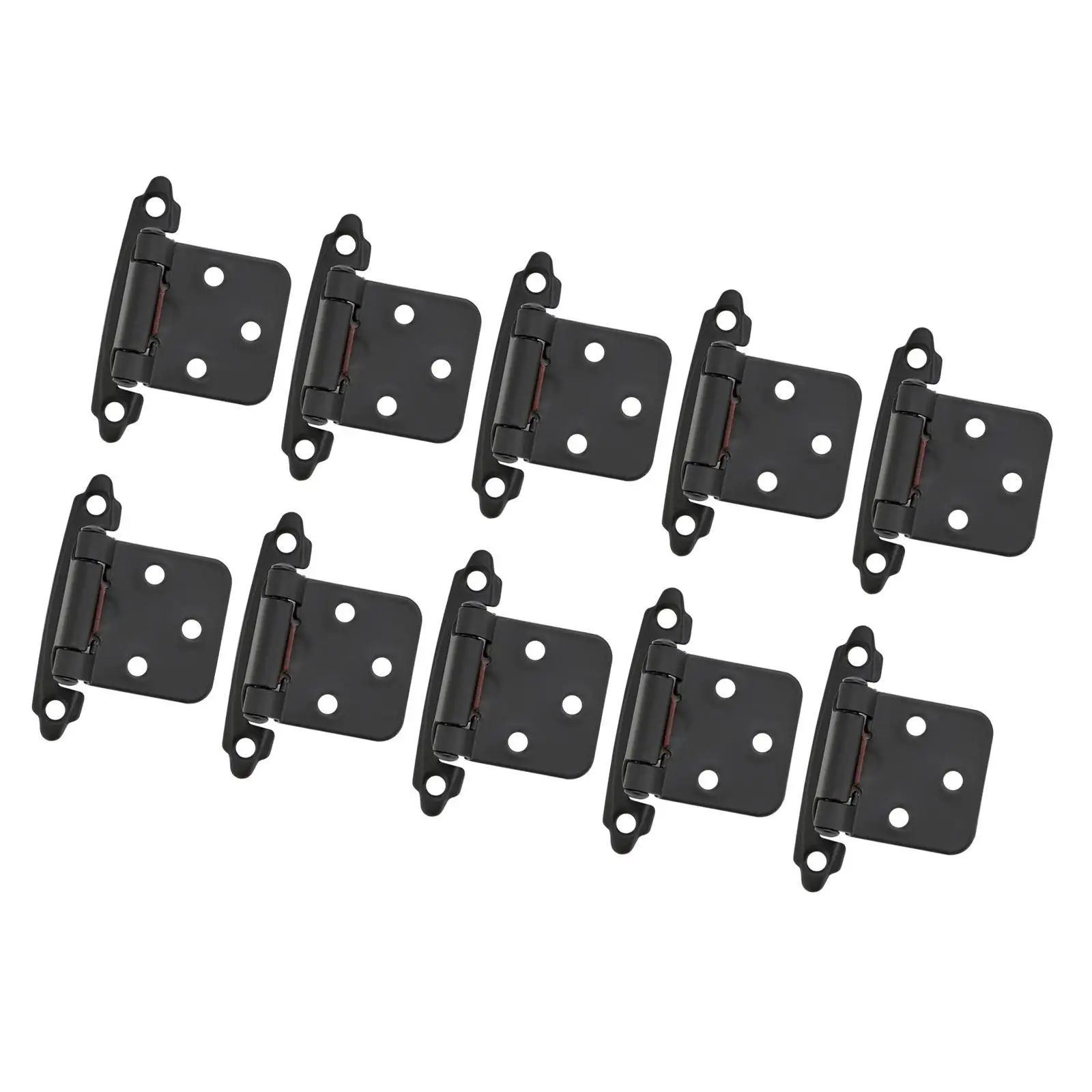 10Pcs Cabinet Door Hinges Self Closing Hinge Easy to Install Quiet Smooth Close Heavy Duty Semi Concealed Versatile Accessory 10Pcs Cabinet Door Hinges Self Closing Hinge Easy to Install Quiet Smooth Close Heavy Duty Semi Concealed Versatile Accessory