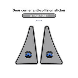 Car Door Corner Covers Anti - Collision Protector Stickers - Set of 2 (Grey - 2PCS)