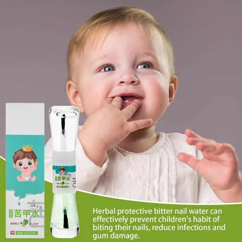 Nail Biting Stopper 5ml Nail Bite Stopper Bitter Taste Anti Biting For Kids Care For All Ages Stop Thumb Sucking Safe &