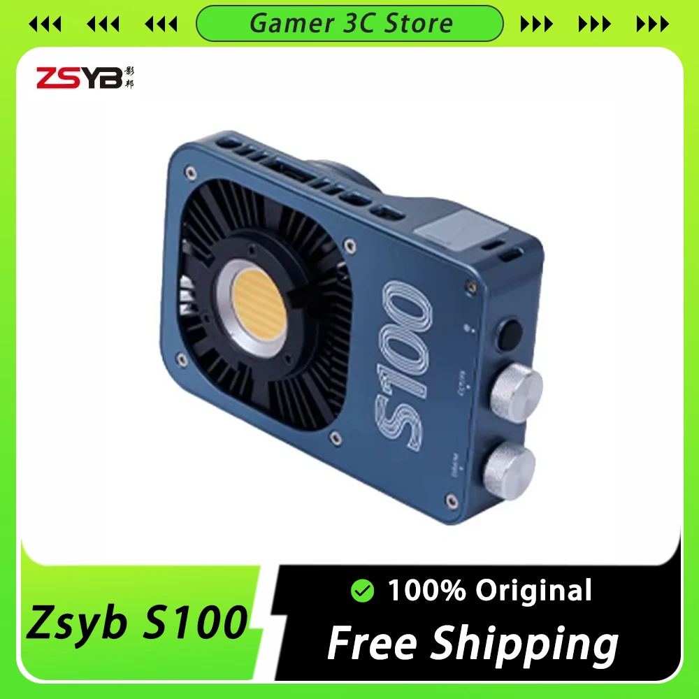 Zsyb S100 100w Photographic Camera Light Dual Color Fill Light For Outdoor Mini Cri96 Dimmable Portable Handheld