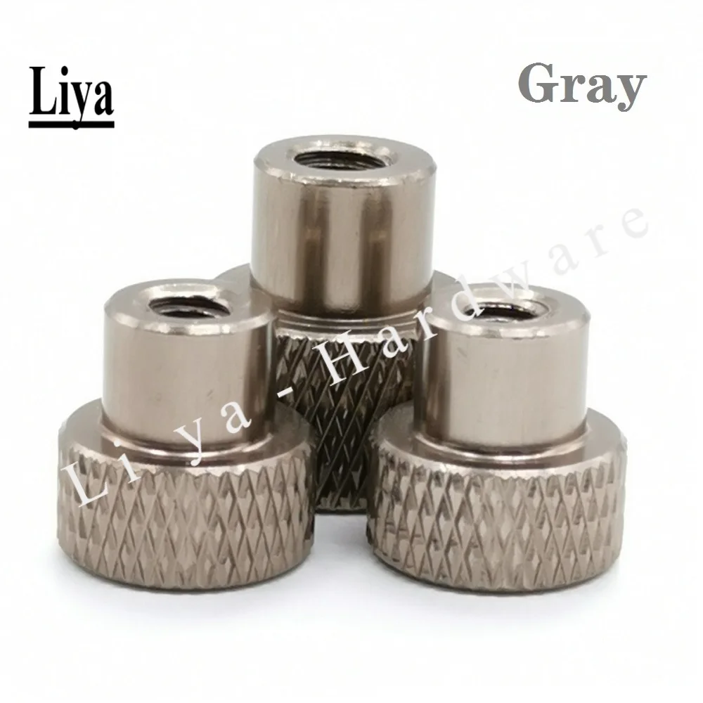 M2 M3 M3.5 M4 M5 M6 Blind hole Hand Nut Knurled Aluminum Thumb nut for Locking airflame aluminum alloy Tighten Handnut 2-10pcs