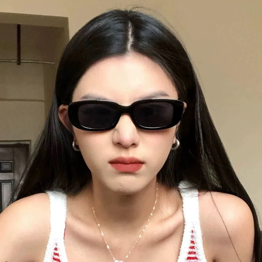 2025 New Fashion Summer small square frame Sunglasses Aesthetic Summer Shades Eyeglasses for Women Men