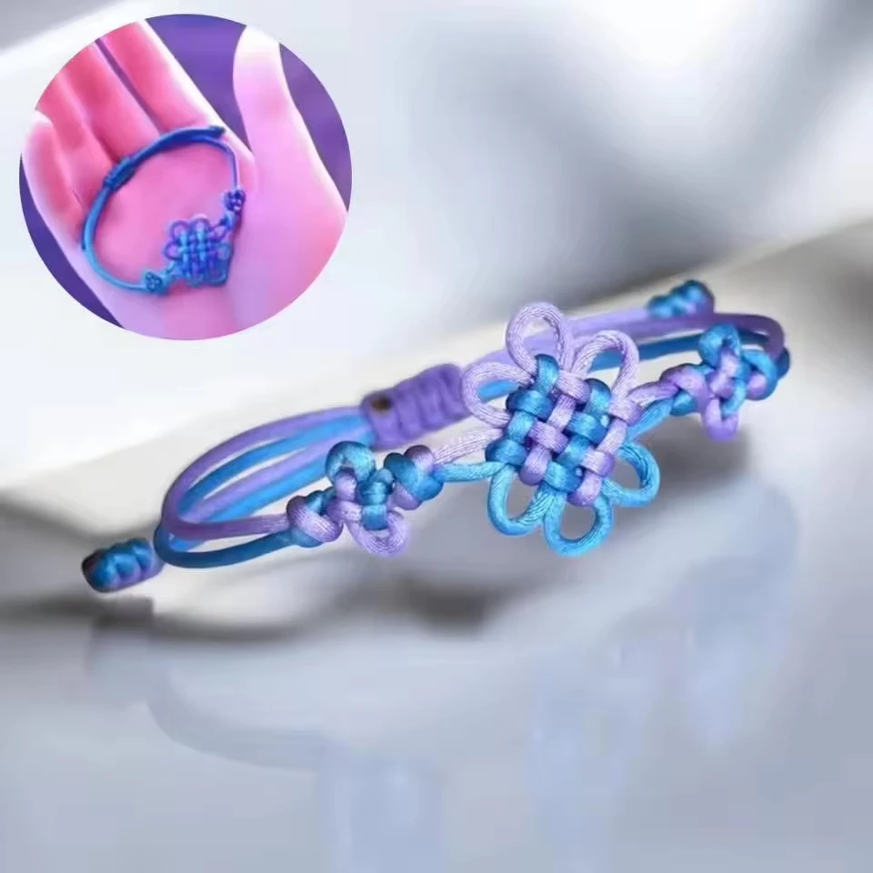 Générique 2PCS Cosplay Demon Costume Hunter Accessoire Tissé Bracelet