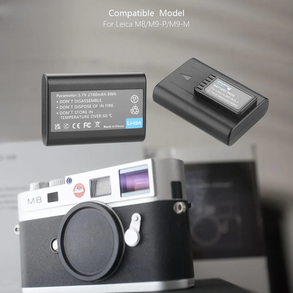 BP-SCL1 M8 Replacement Camera Battery For Leica M9 M9-P MM ME M-E