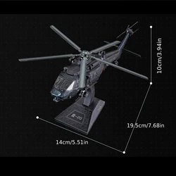 Premium 3D Metal Puzzle Warship Tank - DIY Laser - Cut Jigsaw for Adults - Educational Desktop Decor Toy (Straight 20 aircraft)