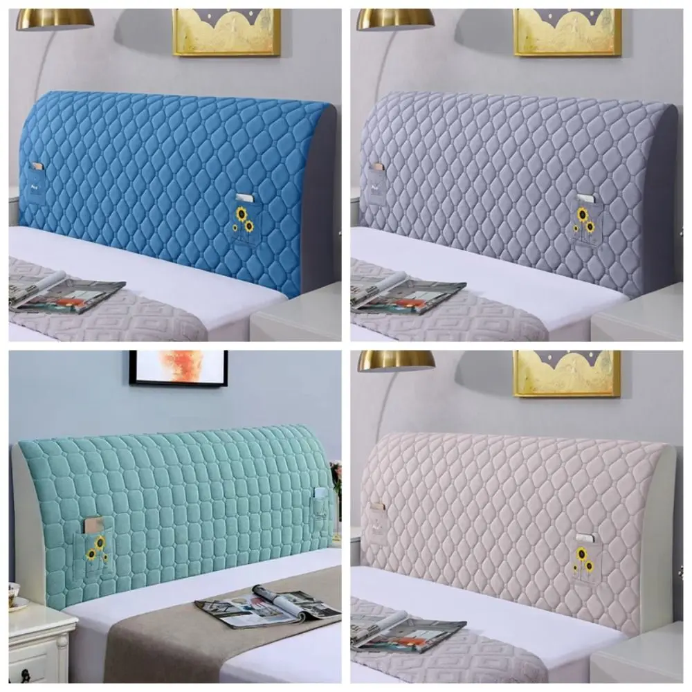 Anti-Collision Bedhead Cover Thickened Minimalist Dust Protection Cover Dustproof All Inclusive Bed Head Slipcover Homestay