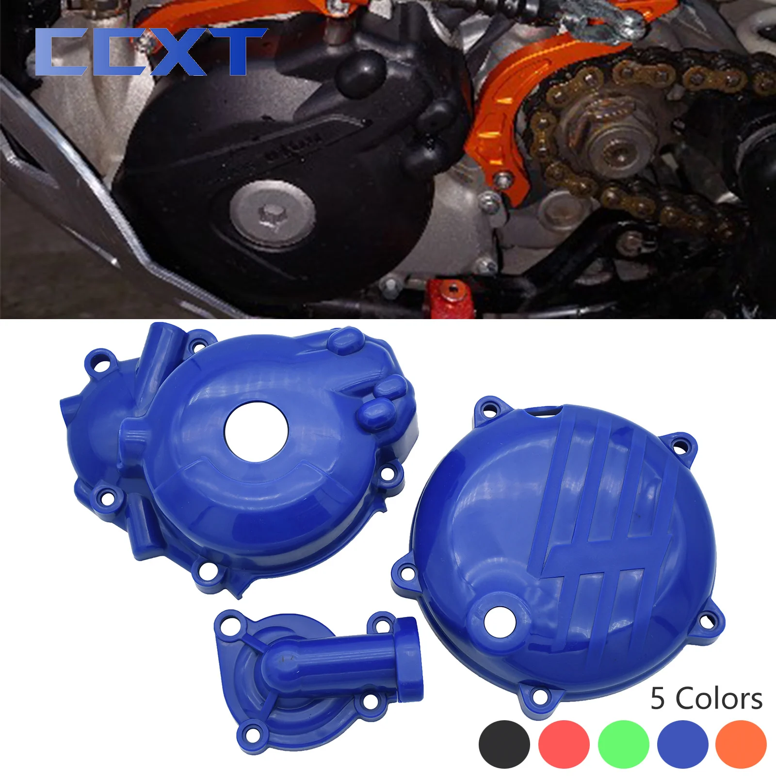 Motorcycle Plastic Clutch Guard Ignition Protector Engine Protection