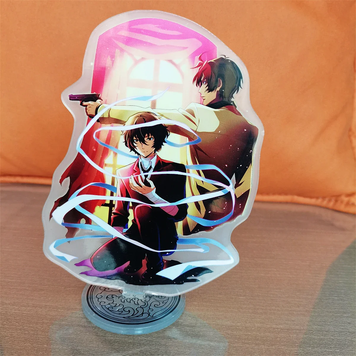 JP Anime Bungou Figure Cosplay Acrylic Dog Desktop Stands Nakajima Atsushi Dazai Osamu Edogawa Rampo Plate Fans Gift