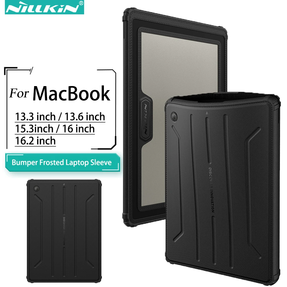 Nillkin Per Macbook Air M1 Custodia Per Macbook Air M2 Custodia Paraurti Custodia Per Laptop Smerigliata Custodia Per Laptop In Pelle Pu Per Macbook A
