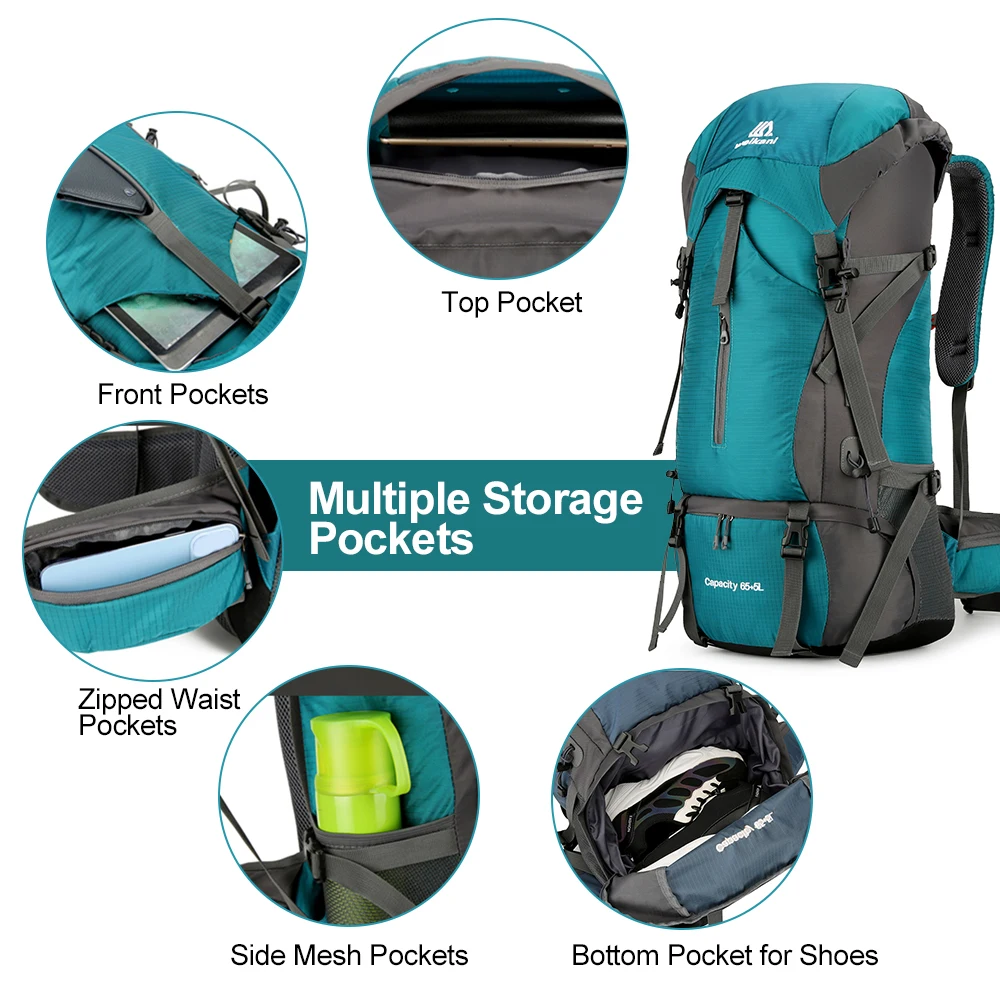 70L Waterproof Hiking Backpack 4