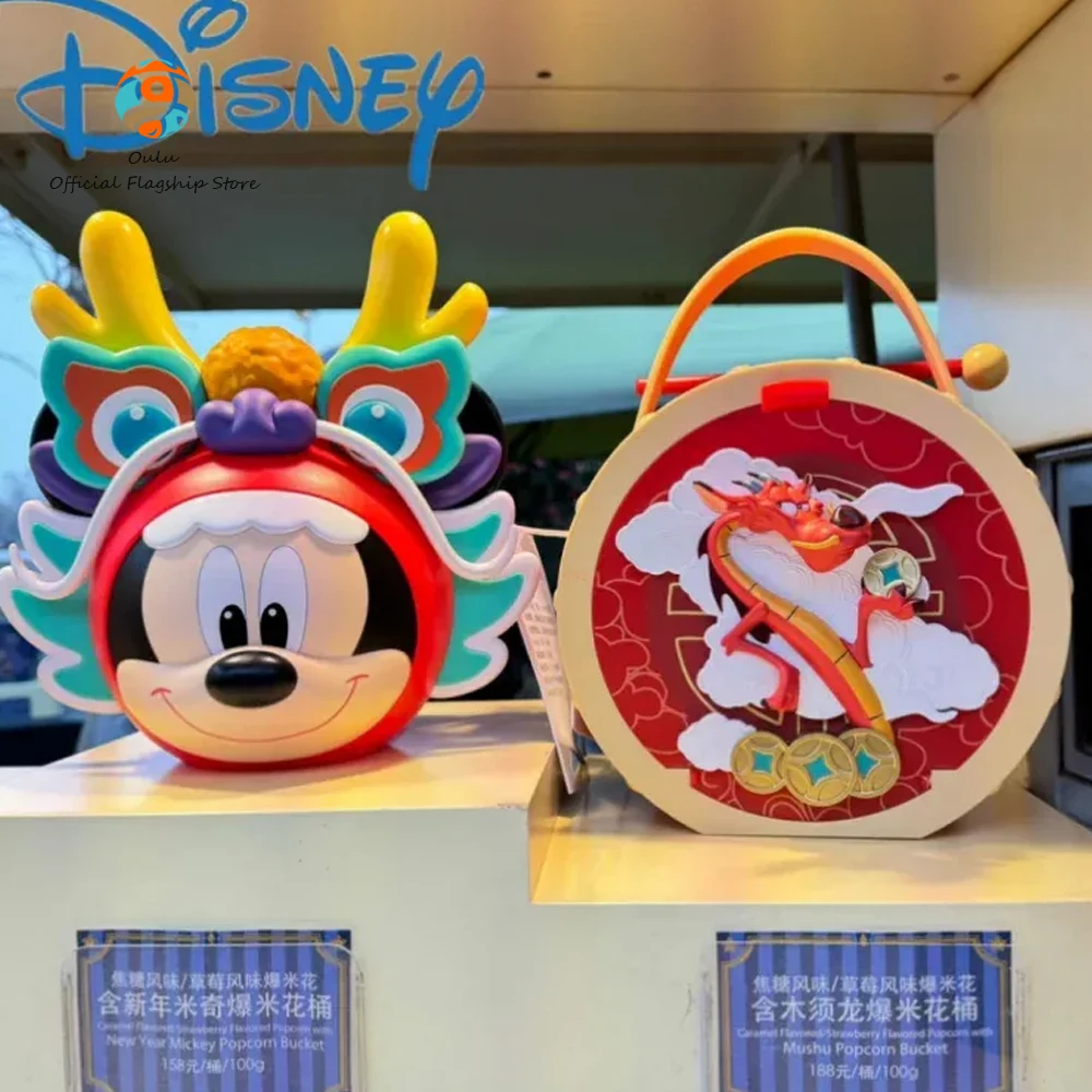

2024 оригинальные модели Disney, новый год, дракон, Микки, трехмерные пластиковые украшения для комнаты, рождественский подарок для детей, игрушки