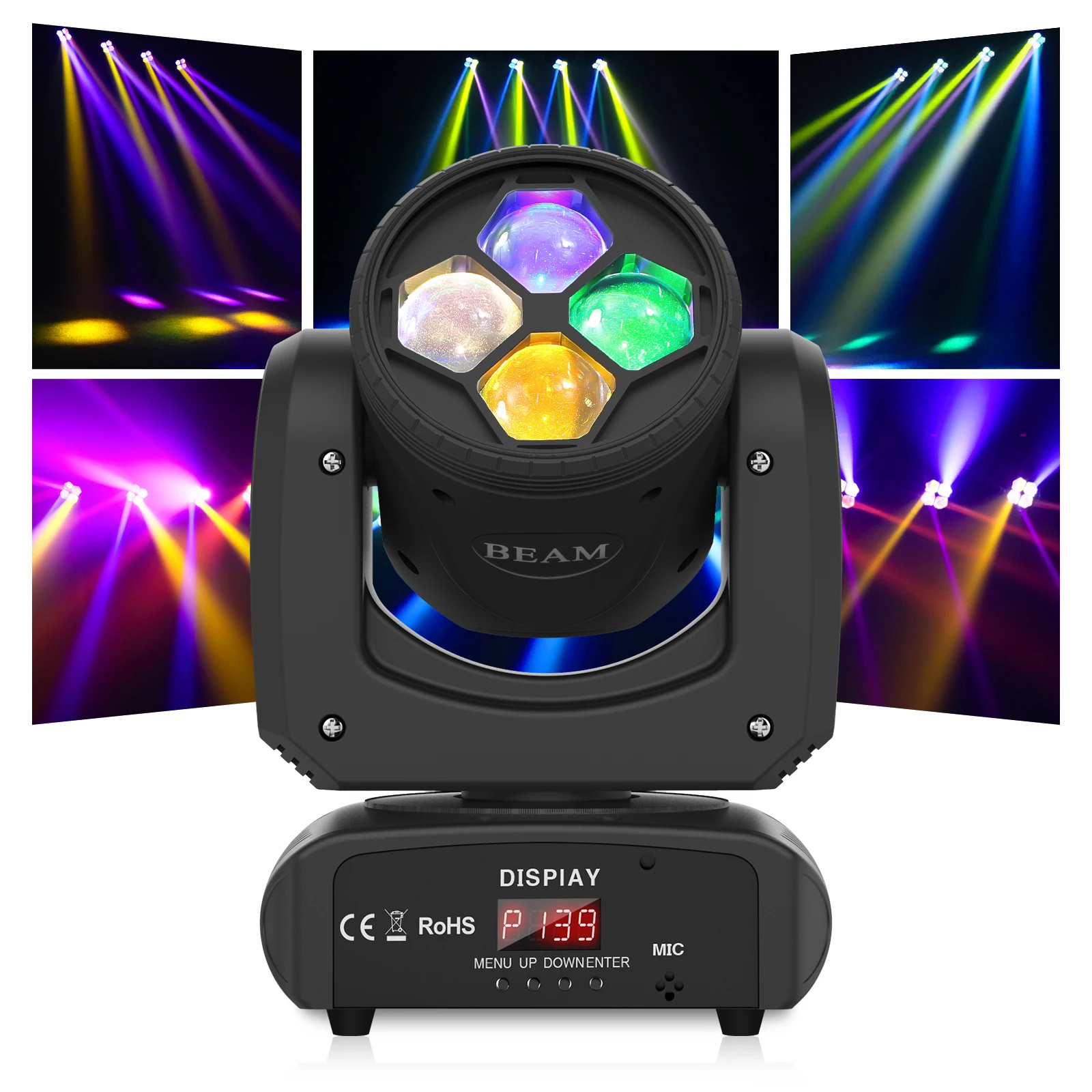 

Bees Eyes LED Moving Head Light Beam RGBW DJ Disco Stage Lighting Effect for KTV Party Wedding Holiday Bar Club Show Lights