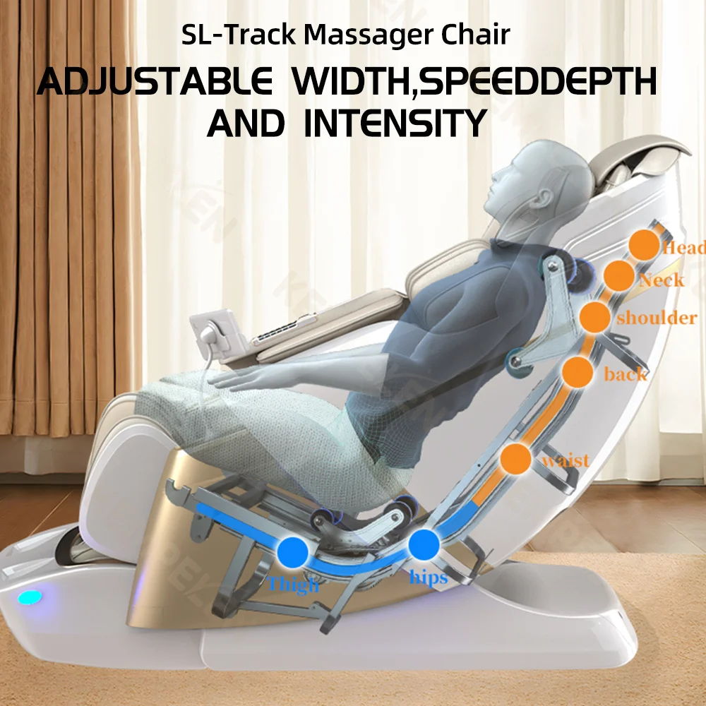 3 Year Warranty Dual-core 4D SL-Track Zero Gravity full body Massage Chair Home 3D Thai Stretch Electric leg lift Massage Sofa 3