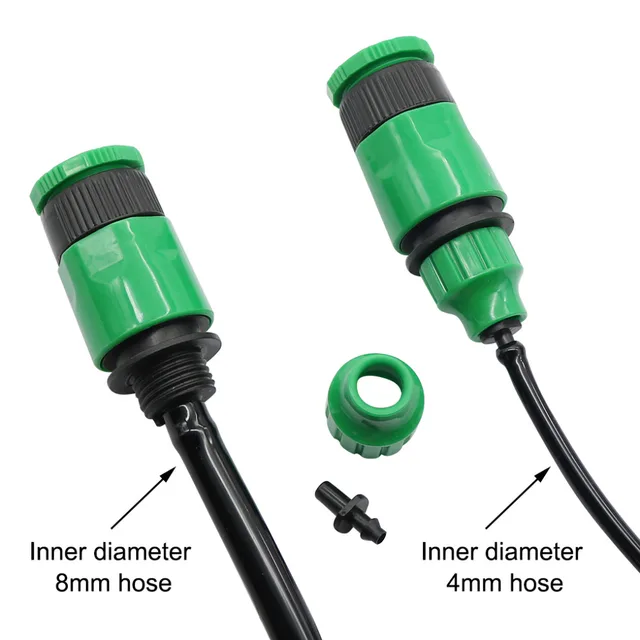 4/7 Mm 8/11Mm Tömlő Gyors Csatlakozó Adapter Kerti Öntöző 1/2 - 3/4 Szálbalvaszás Csepegtető Öntözés - Image 3