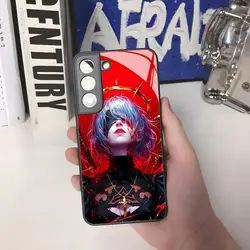 NieR Automata 2B Magnetic Glass Phone Case - Galaxy S24plus (Black1)