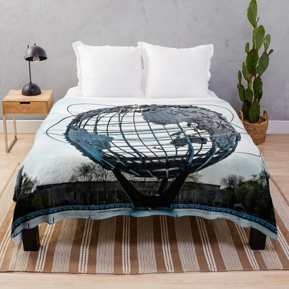 

The Unisphere Throw Blanket Summer Bedding Blankets Soft Plush Plaid Picnic Blanket