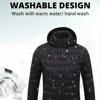 21 Areas Electric Winter Heated Jacket Men's Women's Motorcycle Jacket USB Heating Jacket Heated Vest Moto Thermal Coat Clothing 5
