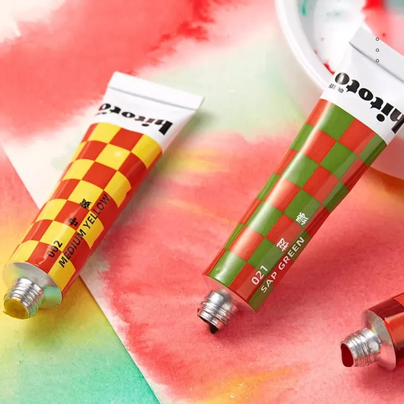 Paul Rubens Hitoto Watercolor Paint Tube Set 12/24/36colors 12ML Water Color For Painting Kids Art Supplies