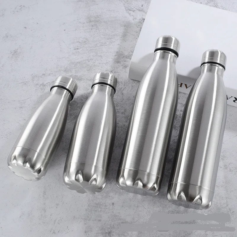 Stainless Steel Insulated Water Bottle - Double-Wall Vacuum Thermos