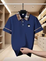 Polo imprimé à manches courtes pour homme, style décontracté et professionnel, tendance, respirant, confortable et polyvalent – Nouvelle collection 2026 2