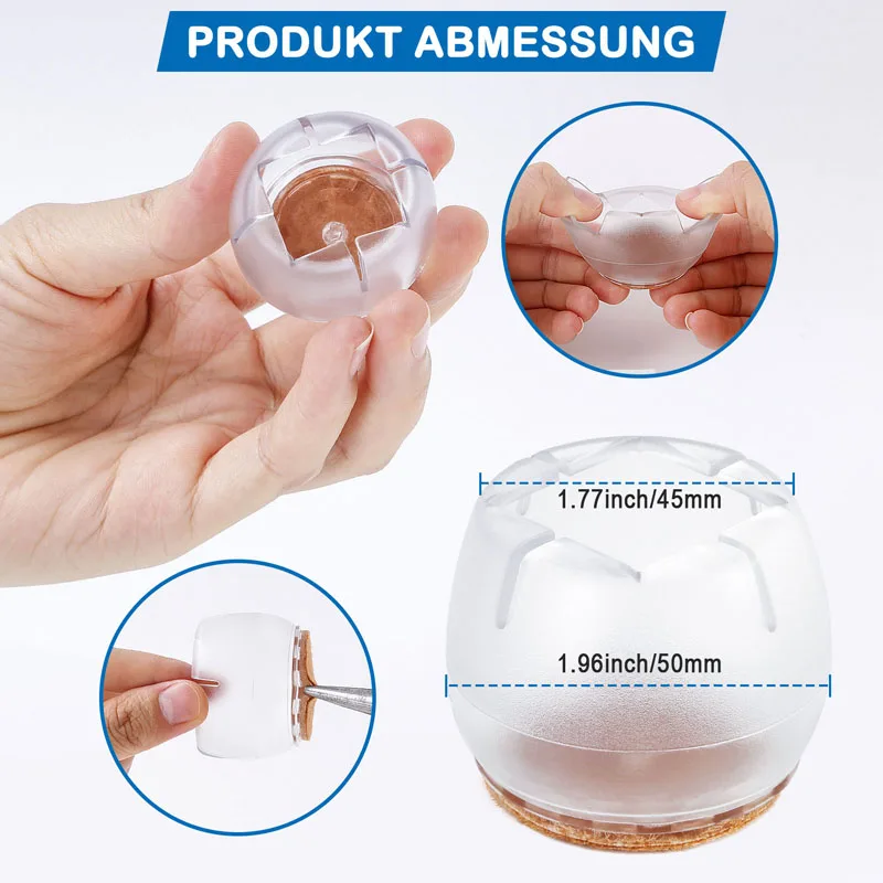 16pcs 45mm to 50mm